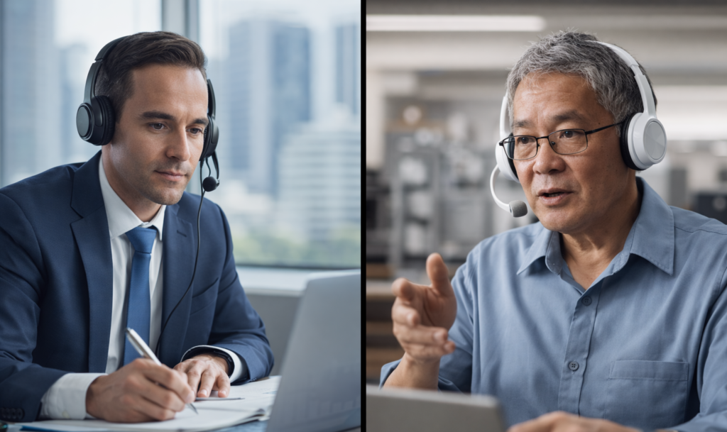 investment research transcription