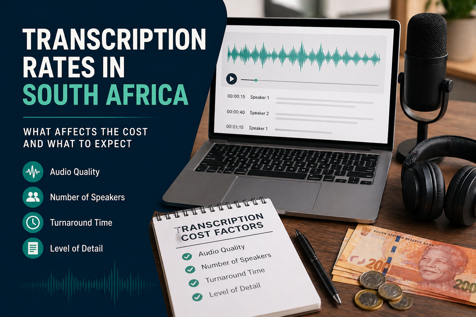 transcription cost in south africa